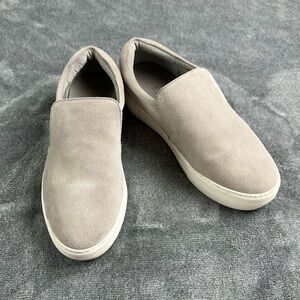 J/Slides gray suede slip on loafers size 8.5